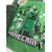 Zwemset: 2 donkergroene handdoeken en zwemzak Minecraft